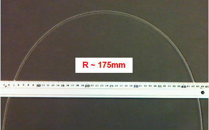 Single crystal r-plane sapphire tapes grown using EFG