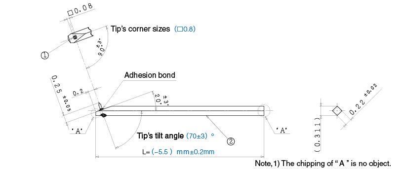 Diamond cantilever specifications