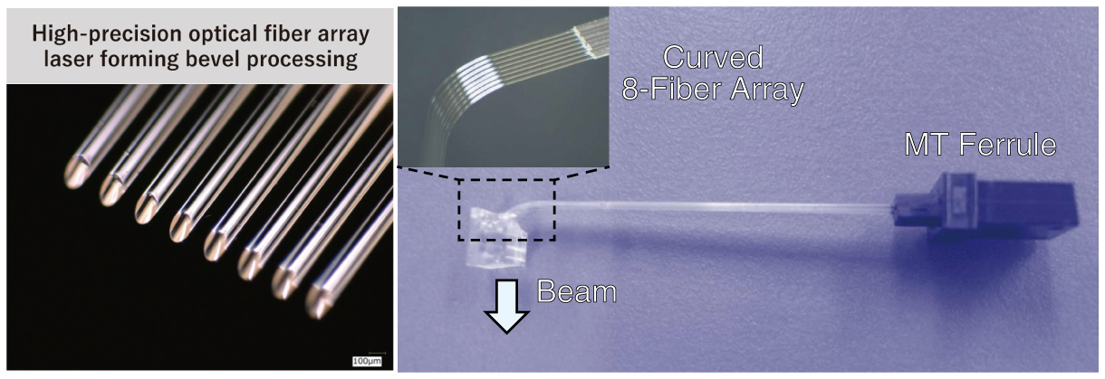 high-precision optical fiber array laser forming bevel processing