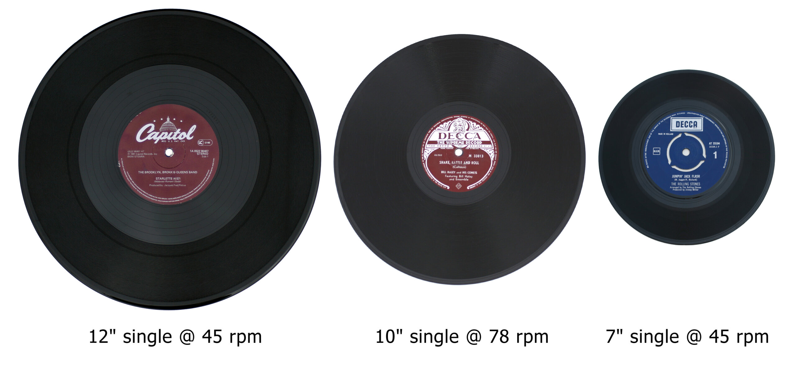 3 vinyl singles